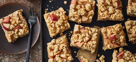 Apfelblechkuchen mit Streuseln