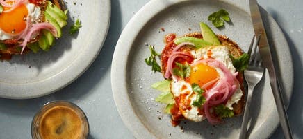 Mexican egg avocado toast