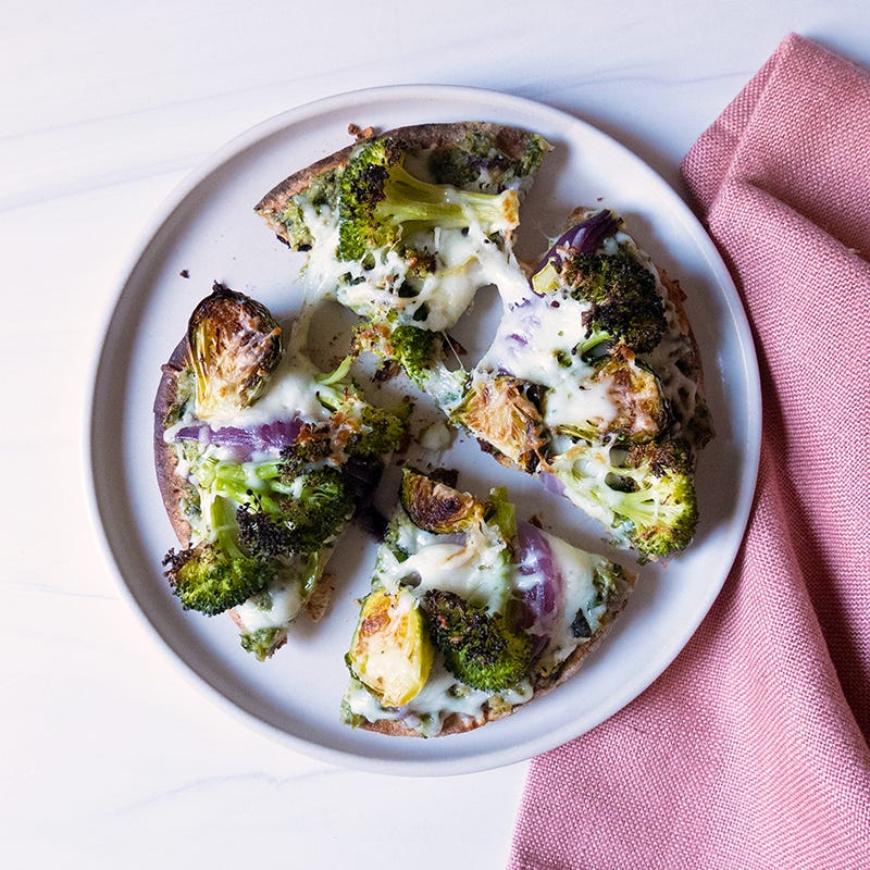 Photo of Leftover Roasted Vegetable Pizza by WW