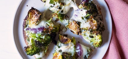 Leftover Roasted Vegetable Pizza