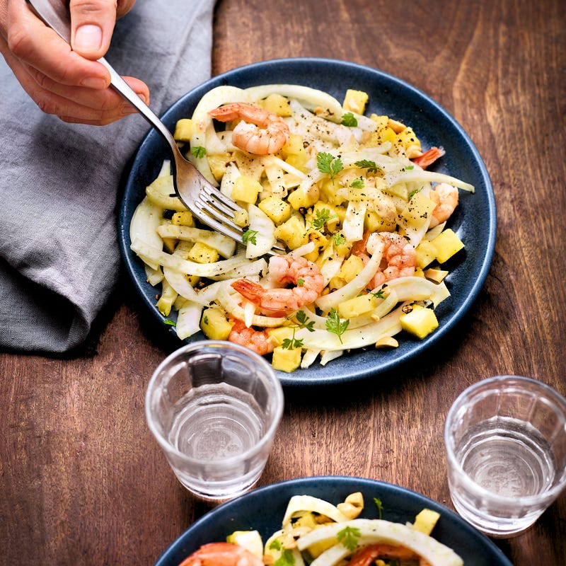 Photo de Salade exotique au fenouil et aux crevettes prise par WW
