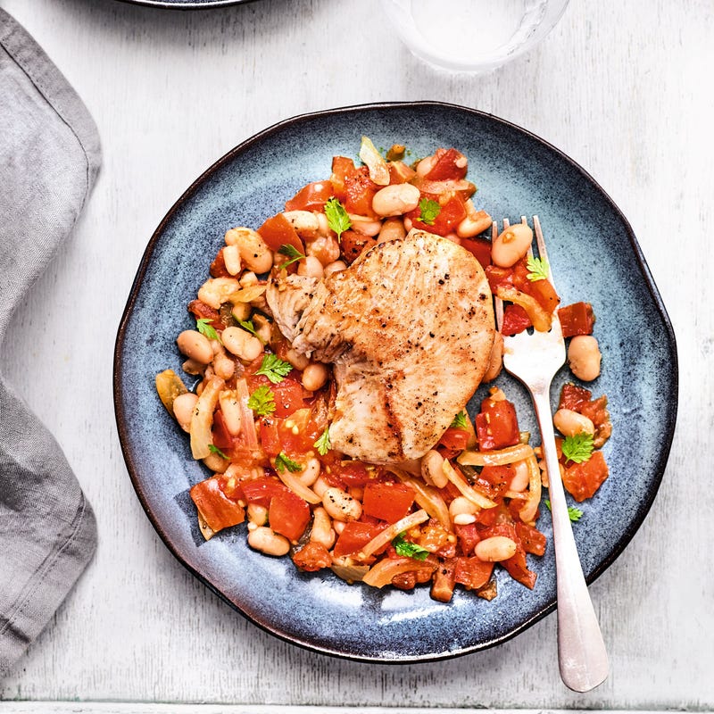 Photo de Tournedos de dinde aux haricots coco prise par WW