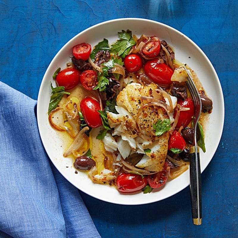 Photo of Sautéed Cod with Tomatoes & Olives by WW