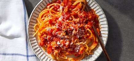 Spaghetti avec sauce à la viande