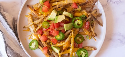 Nacho-style loaded fries