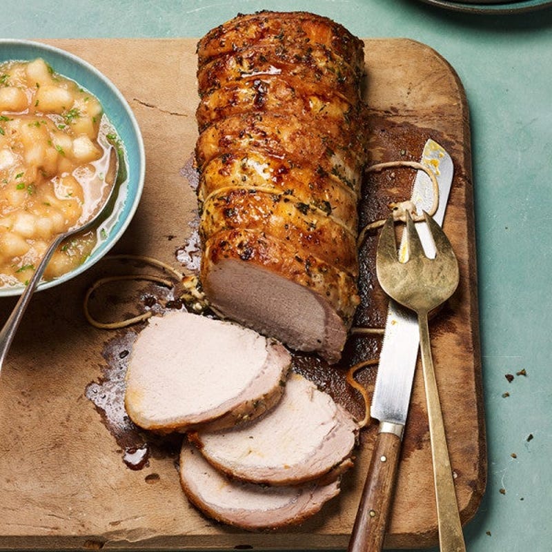 Photo of Garlic-Herb Roasted Pork Loin by WW