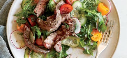 Summer Steak Salad with Arugula & Dill