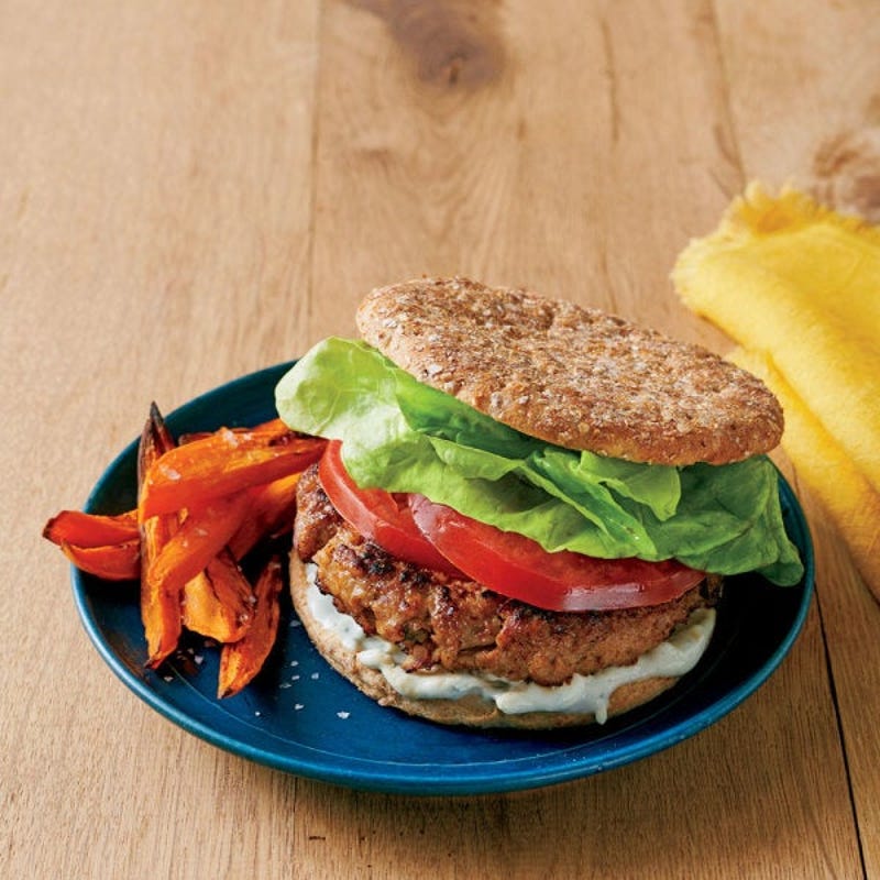 Photo de Burgers de poulet à la sauge et au bleu prise par WW