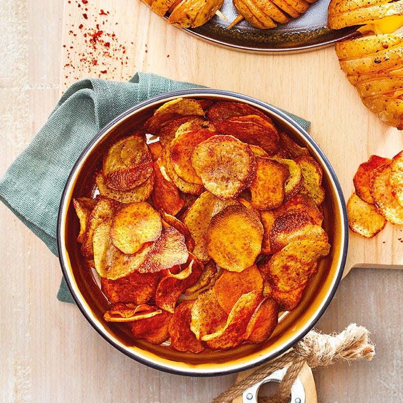 Scharfe Kartoffelchips