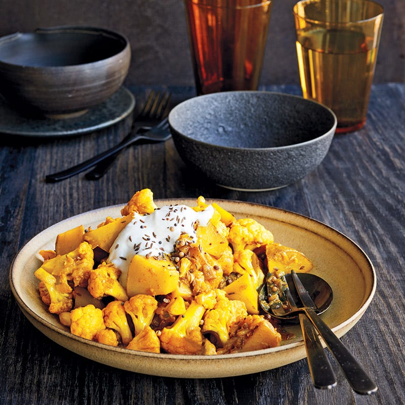 Indische Kartoffeln mit Blumenkohl