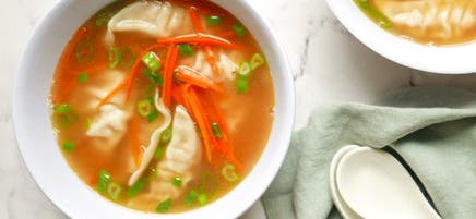 Soupe aux quenelles « wonton »