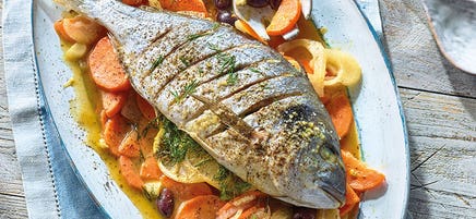 Dorade auf Fenchel-Karotten-Gemüse