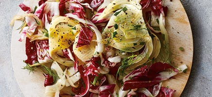 Zitroniger Fenchel-Radicchio-Salat