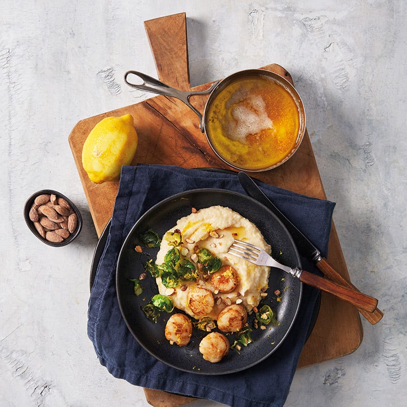 Jakobsmuscheln mit Selleriepüree