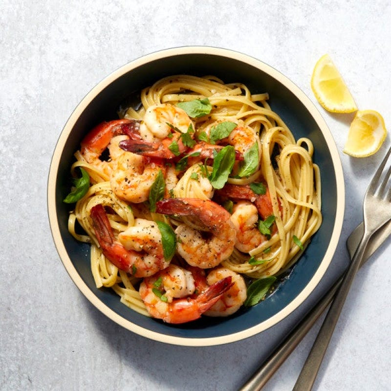 Photo of Shrimp scampi with linguine by WW