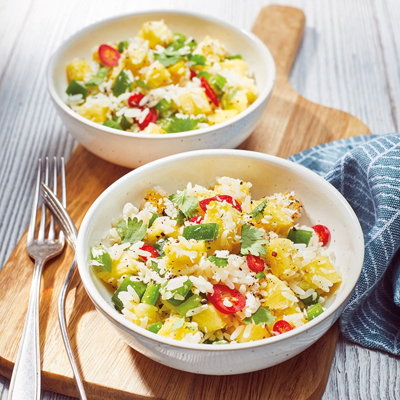 Ananas-Reis-Salat