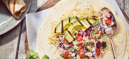 Burritos à l’avocat grillé