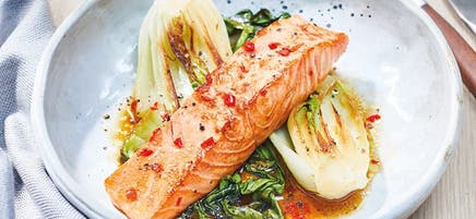 Filet de saumon et pak-choï Teriyaki