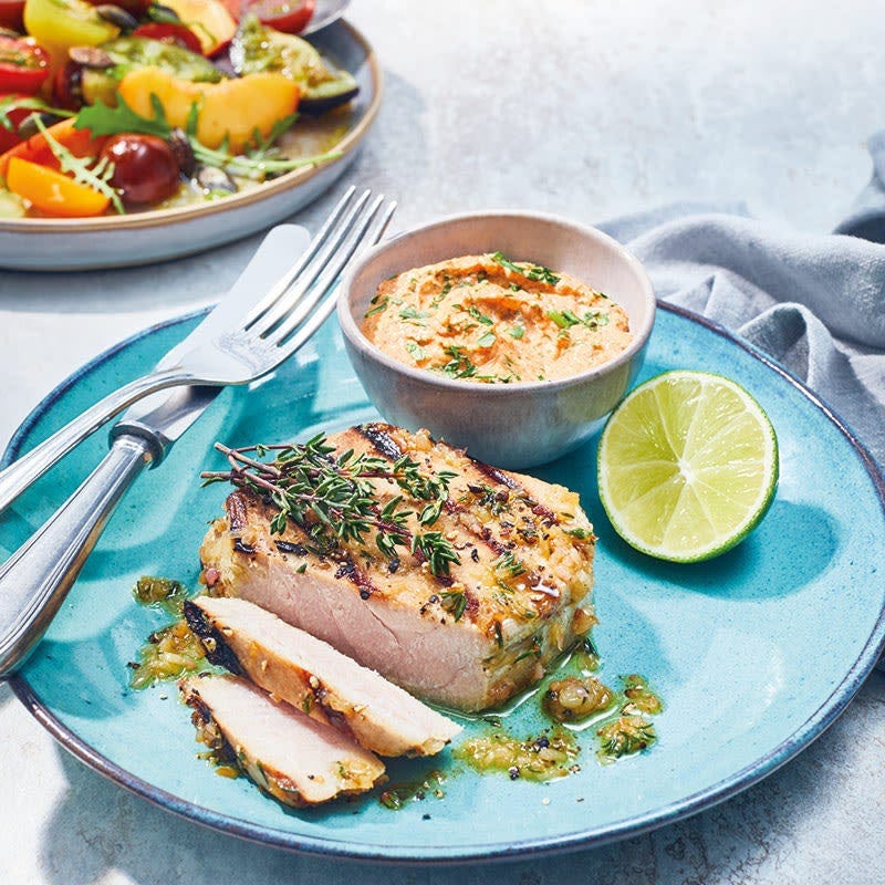 Thunfischsteak mit Cajun-Remoulade