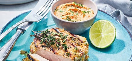 Steak de thon et rémoulade façon cajun