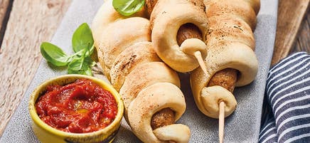 Twist Bread à la saucisse de tofu