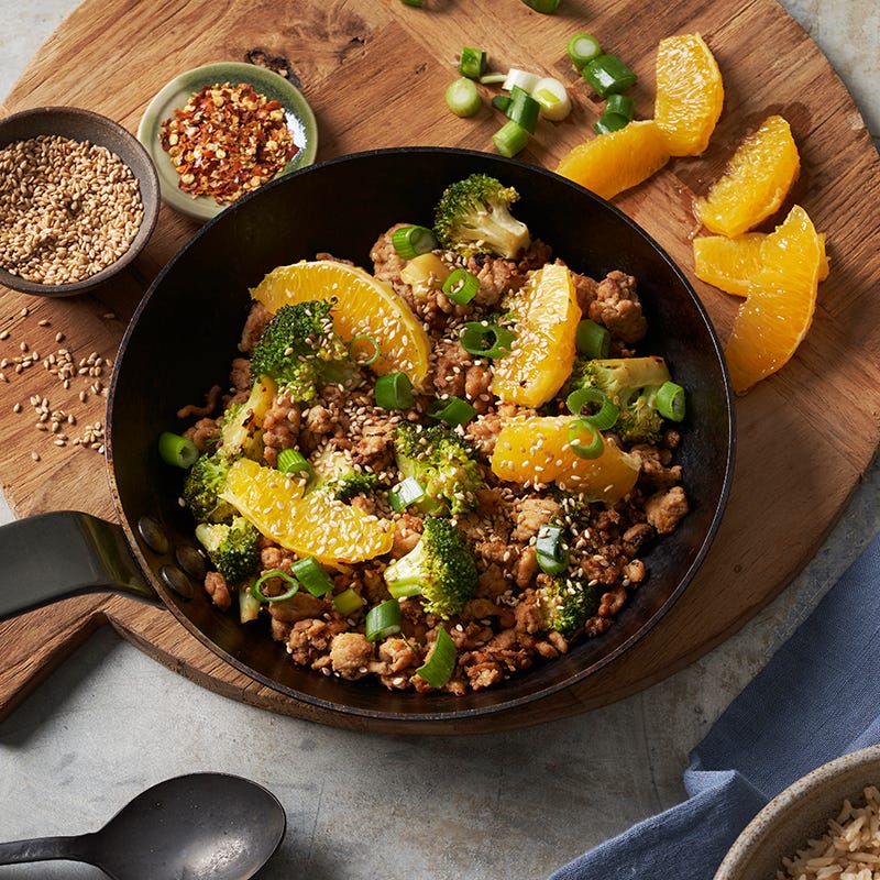 ViktVäktarna - Kycklingwok med apelsin och havreris