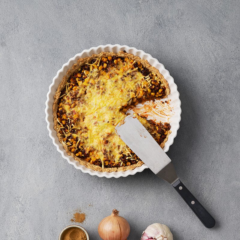 ViktVäktarna - Vegetarisk tacopaj med belugalinser