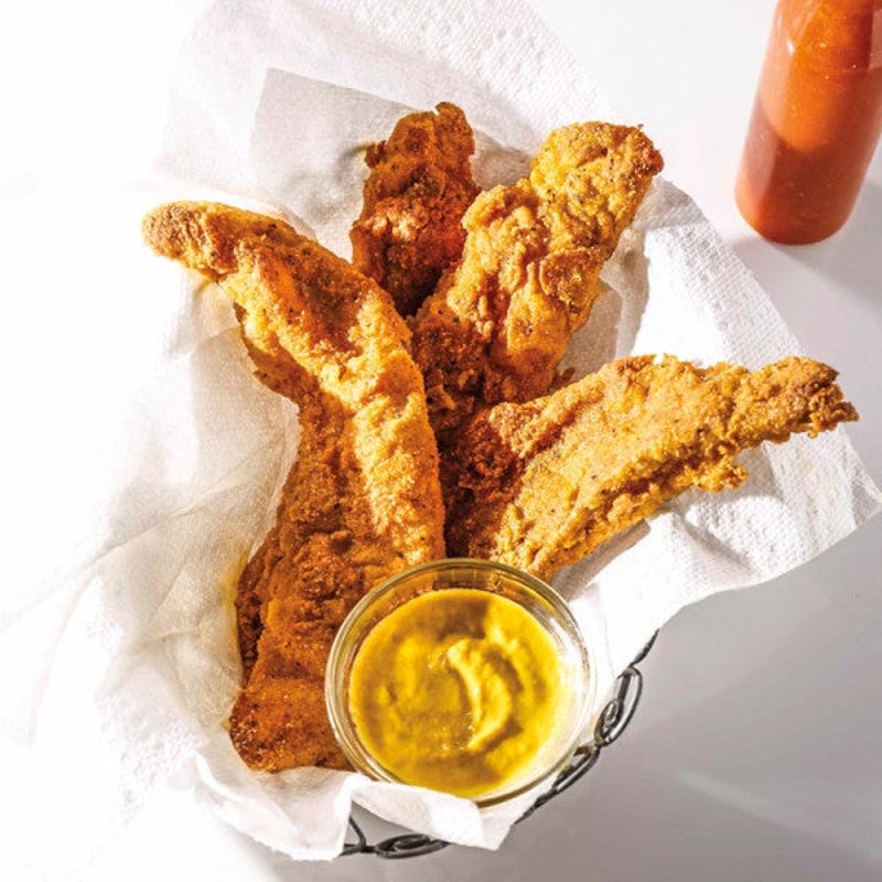 Photo de Paniers de filets de barbotte ou de poulet frits au four par WW