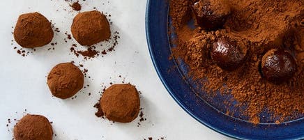 Truffes de moka enrobées de cacao