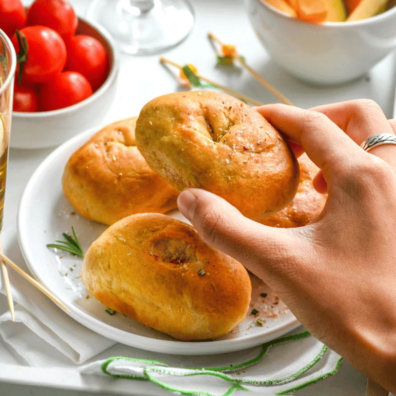 No-knead focaccias