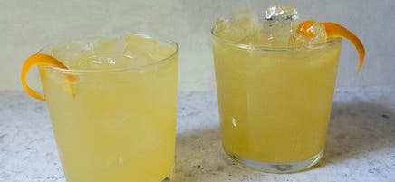 Margaritas pétillantes à l’orange