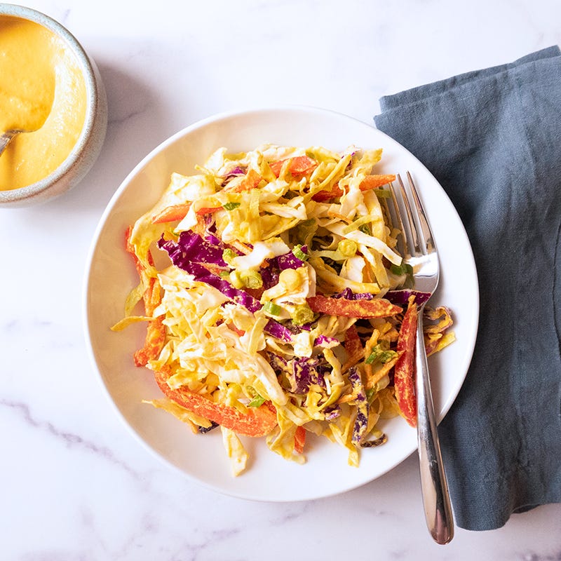 Photo of Vegan cabbage salad with carrot-ginger dressing by WW