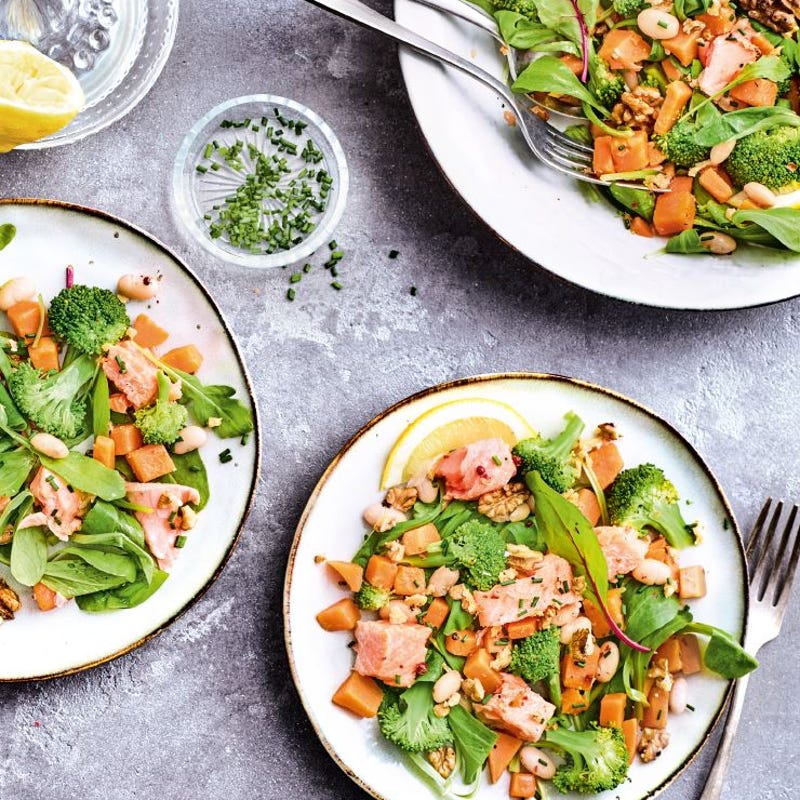 Photo de Salade tiède de saumon aux légumes prise par WW
