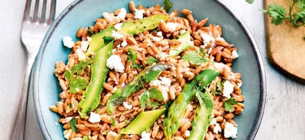 Risotto d’épeautre aux asperges