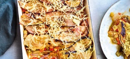 Lasagnes d’aubergine et ratatouille