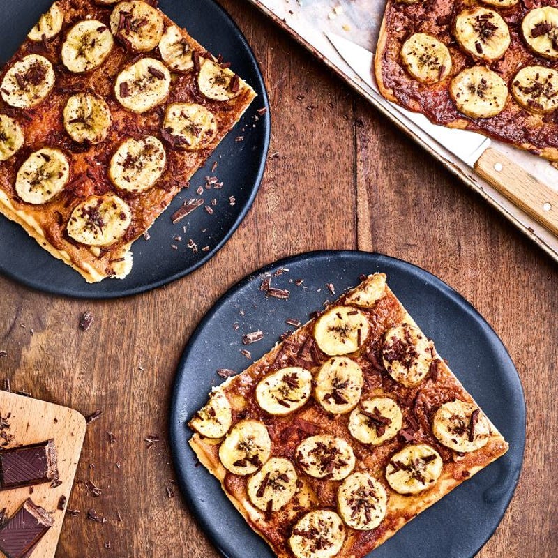 Photo de Tarte croustillante au praliné et aux bananes prise par WW