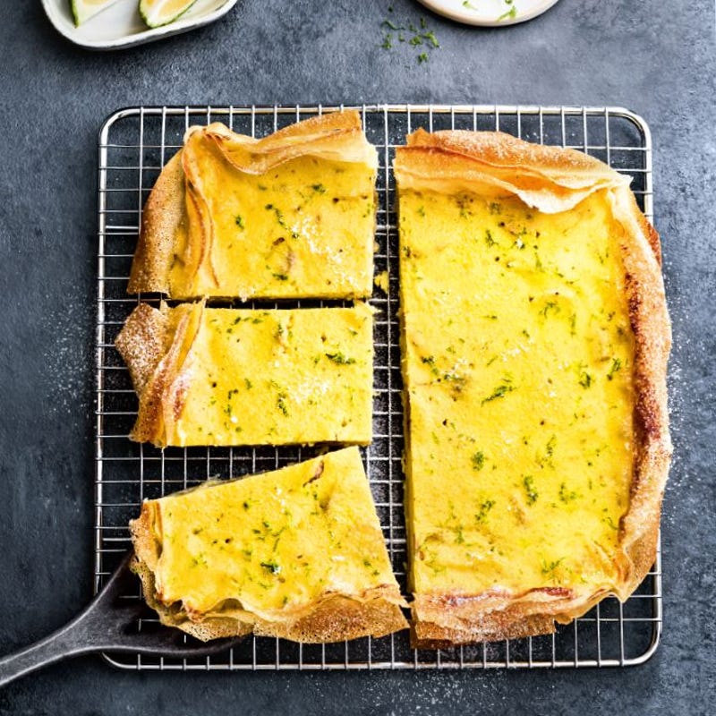 Photo de Tarte filo au fromage blanc, à la banane et au citron vert prise par WW