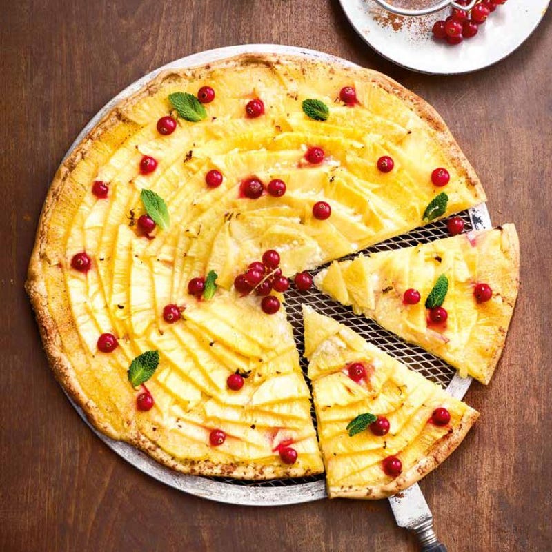 Photo de Pizza aux ananas et aux groseilles prise par WW