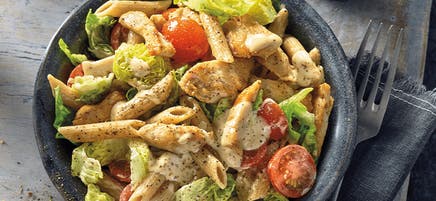 Chicken caesar pasta salad