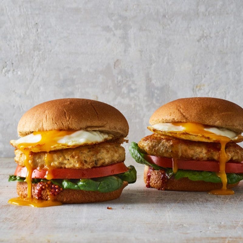 Photo de Hamburger déjeuner à la saucisse de poulet par WW