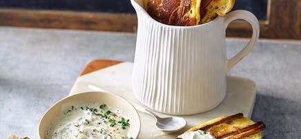 Zoute pannenkoekdippers