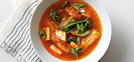Tofu and kimchi soup