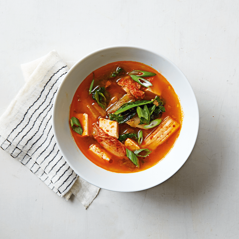 Tofu and kimchi soup