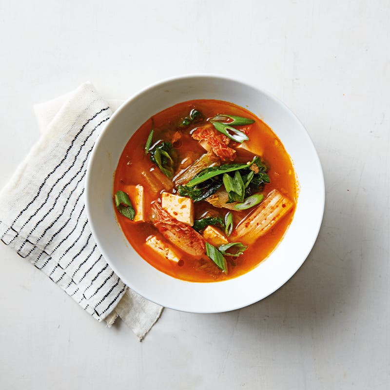 Tofu and kimchi soup