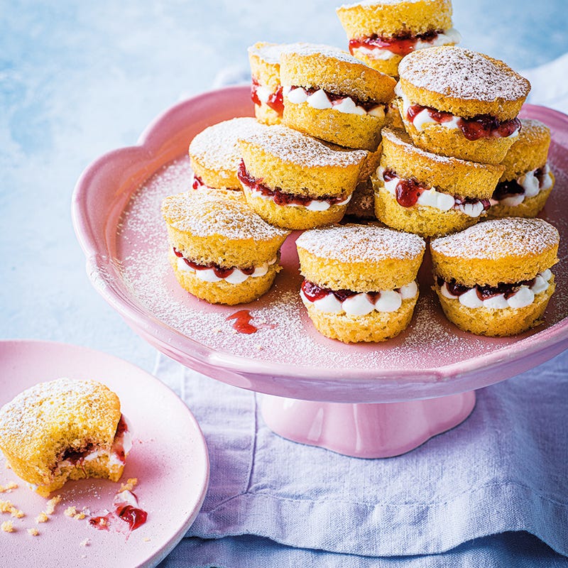 Foto van Victoria sponge cakejes door WW