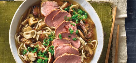 Pork and mushroom ramen