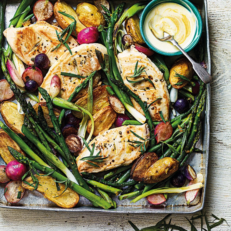 Photo de Plat unique au poulet et légumes de printemps prise par WW