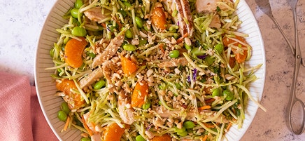 Easy Chicken, Clementine & Broccoli Slaw Salad