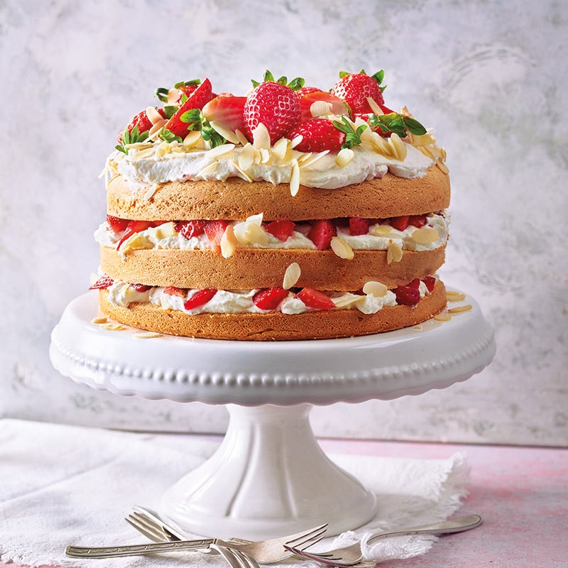 Erdbeer-Naked-Cake