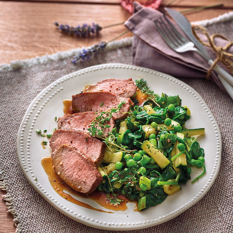 Photo de Filet d'agneau aux légumes de printemps prise par WW